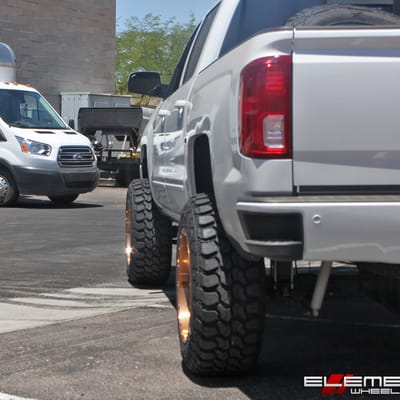20x12 Fuel Off-Road Hostage Deep Lip Matte Black on a 2015 Chevy Silverado 1500 w/ Specs
