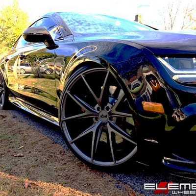 22x10.5 Niche Misano Anthracite M116 on a 2016 Audi RS7 w/ Specs