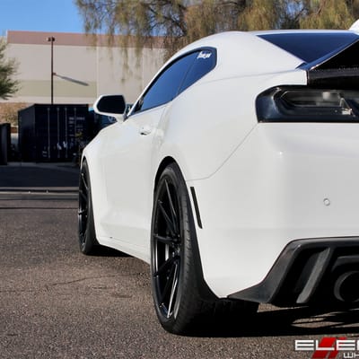 20 inch Staggered Rohana RF1 Matte Black on a 2016 Chevy Camaro 2LT RS w/ Specs