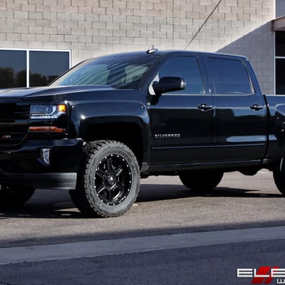 20x9 XD Series XD832 Fusion Satin Black on a 2016 Chevy Silverado 1500 w/ Specs