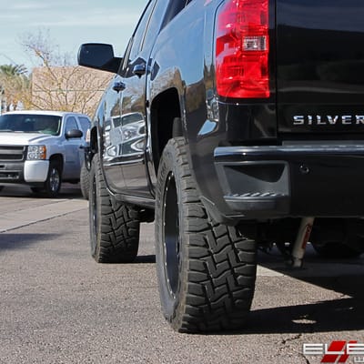 20x9 XD Series XD832 Fusion Satin Black on a 2016 Chevy Silverado 1500 w/ Specs