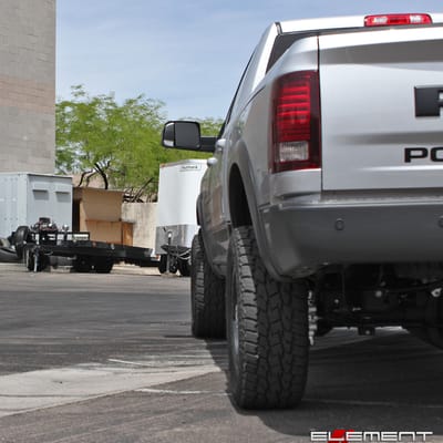 20x9 RBP Colt Gloss Black w/ Milled Accents on 2016 Dodge Ram 2500 w/ specs