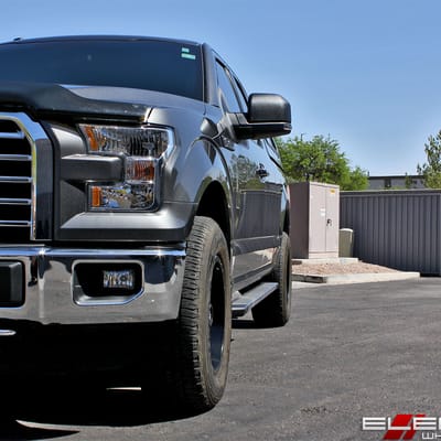 18x9 Fuel Off-Road Podium Satin Black on a 2016 Ford F-150 XLT w/ Specs