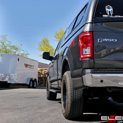 18x9 Fuel Off-Road Podium Satin Black on a 2016 Ford F-150 XLT w/ Specs