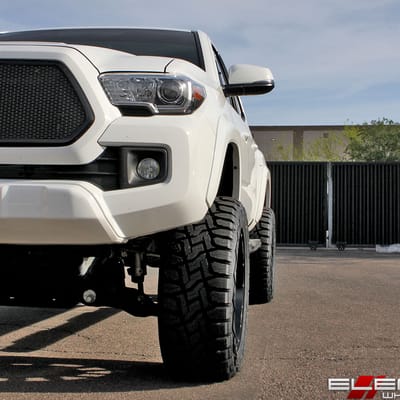 20x10 Hostile Gauntlet Asphalt on a 2016 Toyota Tacoma TRD Sport w/ Specs