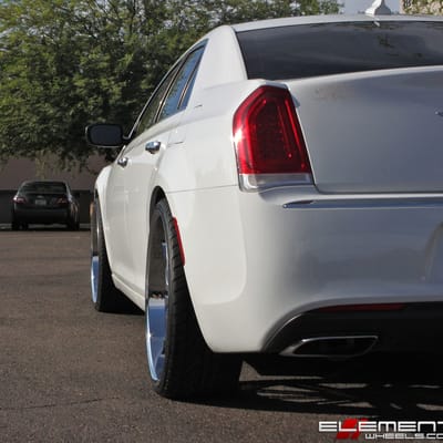 24x10 2Craqve No-11 Chrome on a 2016 Chrysler 300 w/ Specs