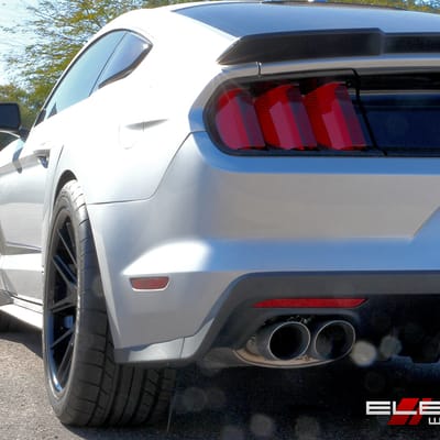 20 inch Staggered Ferrada FR2 Matte Black on 2015 Ford Roush Mustang w/ Specs