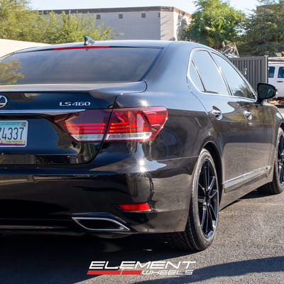 19 inch Niche DFS Gloss Black M223 on a 2014 Lexus LS 460