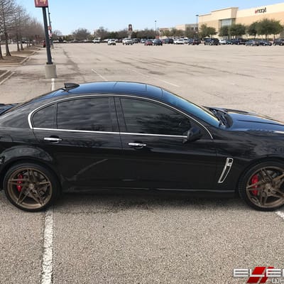 20 inch Staggered Stance SF04 Brush Bronze on a 2017 Chevy SS Sports Sedan w/ Specs