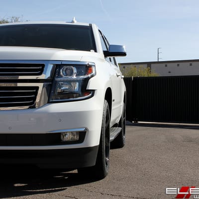 22x9.5 DUB Future Gloss Black S204 on a 2017 Chevy Tahoe w/ Specs