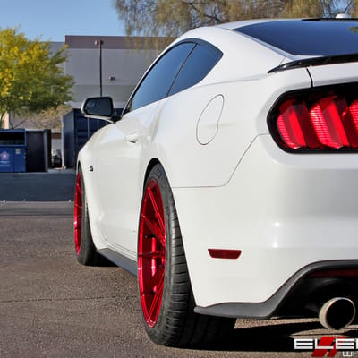20x10 Variant Argon Candy Red (Rotary Forged) on a 2017 Ford Mustang w/ Specs
