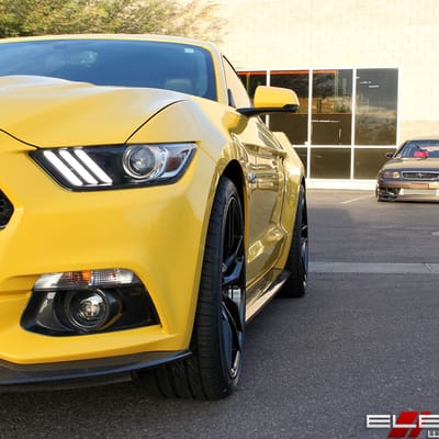 20 inch Staggered Variant Krypton Piano Black on a 2017 Ford Mustang GT w/ Specs