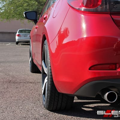20x8.5 Niche Milan Brushed/Gloss Black M124 on a 2017 Mazda 6 w/Specs