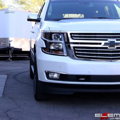 20x9 Fuel Off-Road Krank Black Milled on a 2017 Chevrolet Tahoe