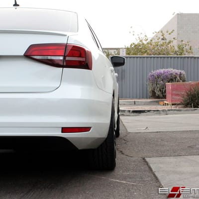 18x8 Niche Misano Satin Black M117 on a 2017 Volkswagen Jetta VI w/ Specs