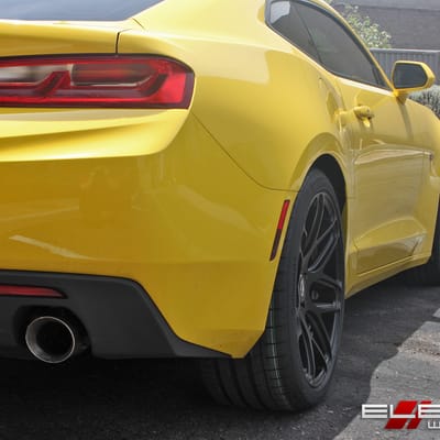 20 inch Staggered Ground Force GF09 Matte Black on a 2017 Chevy Camaro 1LT w/ Specs