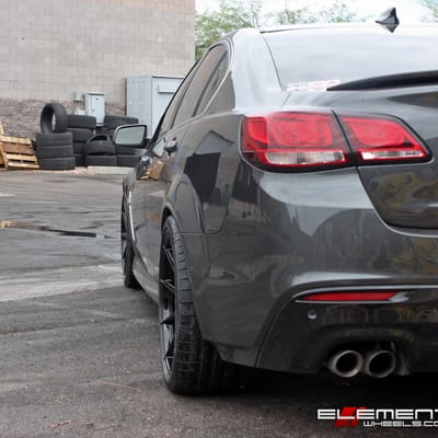 20 inch Niche Essen Matte Black on a 2015 Chevy SS Sedan w/ Specs