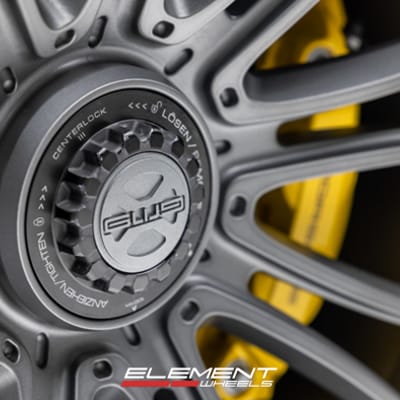 20/21 Double Staggered Magnesium GW9 in Gunmetal on a 992 Turbo S