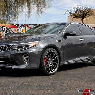 20x9 Variant Krypton Super Black Chrome on a 2018 Kia Optima Turbo w/ Specs