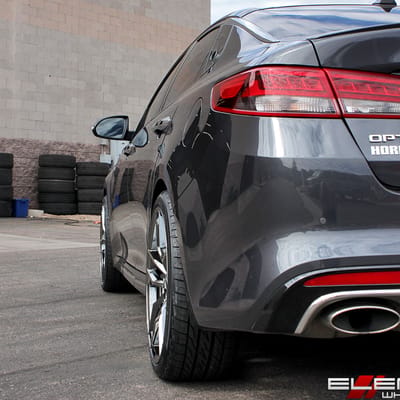 20x9 Variant Krypton Super Black Chrome on a 2018 Kia Optima Turbo w/ Specs
