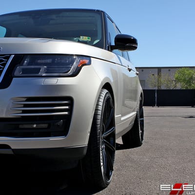 24x10 Blaque Diamond BD-11 Gloss Black on a 2018 Ranger Rover HSE V6 w/ specs