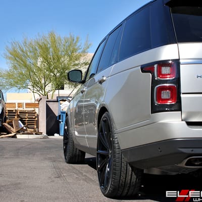 24x10 Blaque Diamond BD-11 Gloss Black on a 2018 Ranger Rover HSE V6 w/ specs