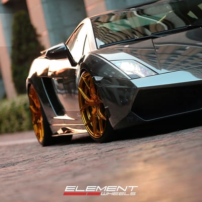 20 inch Rohana RFX5 Gloss Gold wheels On Lamborghini Gallardo w/ Specs