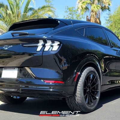 20 inch Staggered MRR GF6 Gloss Black on a 2021 Ford Mustang Mach-E