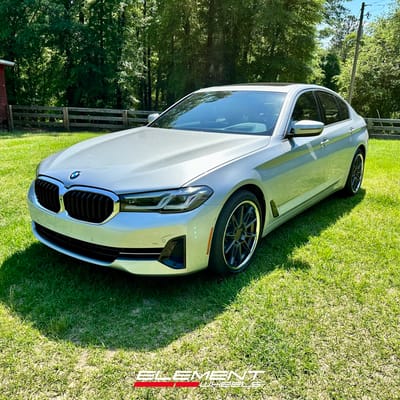19 Inch Ferrada CM2 in Matte Graphite w/ Chrome Lip on a 2021 BMW 530i