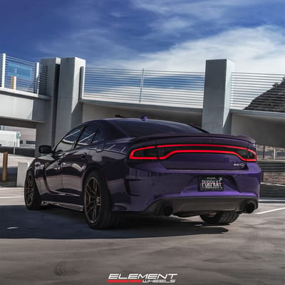 20 inch Staggered Variant Krypton Satin Bronze on a 2016 Dodge Charger