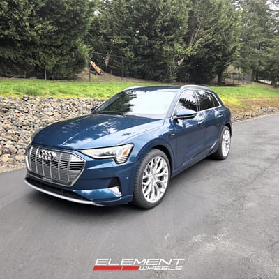 22 Inch Ace Alloy AFF03 Liquid Silver w/ Mirror Machined Face on a 2019 Audi E-Tron SUV