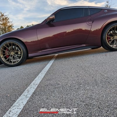 20 inch Staggered Variant Rian in Gloss Bronze on a 2024 Nissan Z