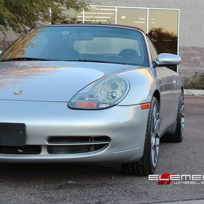 18 inch staggered MRR FS01 on 2001 Porsche 911 996 Carrera Narrow Body w/ Specs