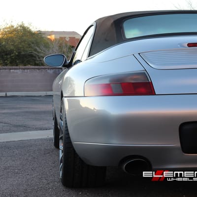 18 inch staggered MRR FS01 on 2001 Porsche 911 996 Carrera Narrow Body w/ Specs