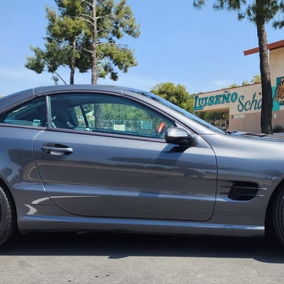 19/20 inch Staggered Avant Garde M580R in Gloss Black on a 2004 Mercedes Benz SL Class