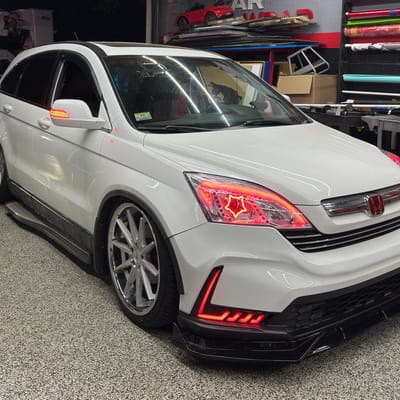 20 inch Ferrada FR4 Machine Silver w/ Chrome Lip on a 2007 Honda CR-V