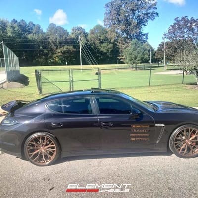 22x9 | 22x10.5 Staggered Ferrada Forge-8 FR9 Brushed Cobre (Rotary Forged) on 2010-2016 Porsche Panamera