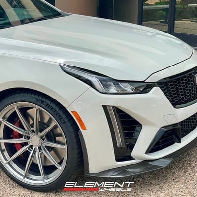 20 inch Staggered Avant Garde AGL74 in Gloss Gunmetal on a 2023 Cadillac CT5-V Blackwing