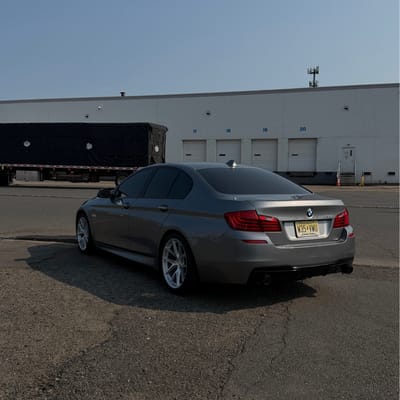 19x8.5 | 19x9.5 Staggered Aodhan AFF7 Gloss Silver Machined Face on 2011-2016 BMW 5 Series