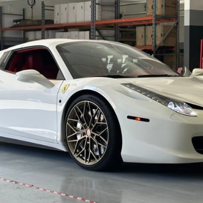 Variant Maxim Satin Bronze on a 2013 Ferrari 458 Spyder