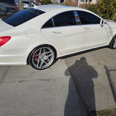 20 inch Staggered Variant Zeno's in Raw Milled on a 2013 Mercedes-Benz CLS 63 AMG