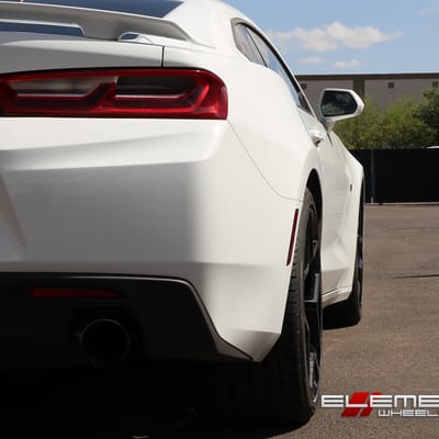 20x9 and 20x10 Gloss Black MRR 228 on 2016 Chevy Camaro SS w/ Specs