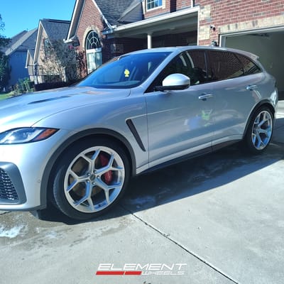 2017-2024 Jaguar F-Pace SVR on Element Forged SF-10 (Brushed) wheels