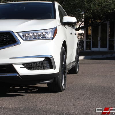 20x8.5 Helo HE894 All Satin Black on a 2017 Acura MDX w/ Specs