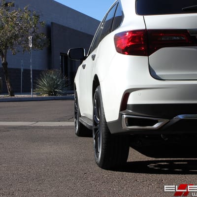 20x8.5 Helo HE894 All Satin Black on a 2017 Acura MDX w/ Specs