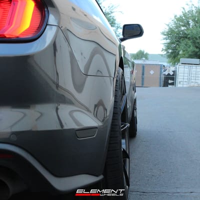22 Inch Blaque Diamond BD-11 in Gloss Black on 2018 Ford Mustang