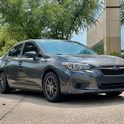 Touren TR60 in Gunmetal on a 2019 Subaru Impreza