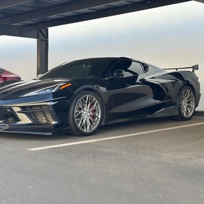 19/20 Double Staggered Variant Maxim's in Raw Milled on a 2021 Chevrolet Corvette C8