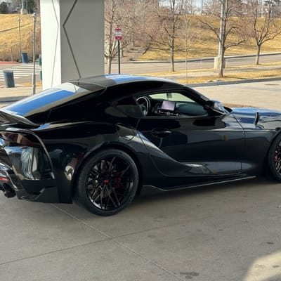 Variant Maxim's in Satin Black on a 2021 Toyota Supra