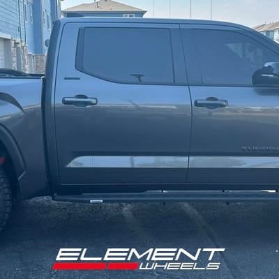17x8.5 Black Rhino BR025 Rival Matte Black w/ Gloss Black Lip on 2022-2025 Toyota Tundra